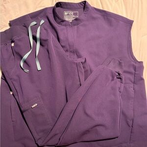 Figs Deep Purple Medical Apparel